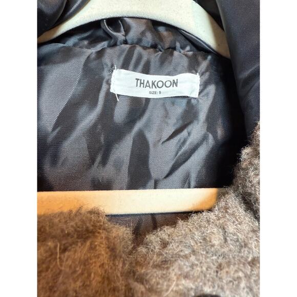 $600 Thakoon Brown Oversized Hood Coat Size: S - Picture 4 of 6